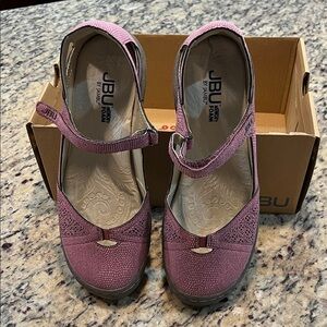 JBU Mauve Mary Jane Flats